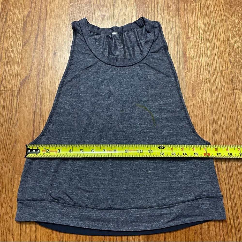 Lululemon Pace Perfect Tank in Heathered Midnight Navy / Midnight Navy - Picture 14 of 14